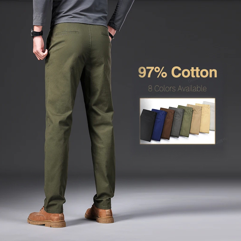 Chino Pants Men - Goede kwaliteit 97% katoen heren casual