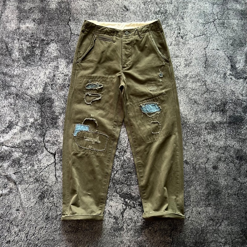 Chino Pants Men - Amekaji Japan Vintage Zwaargewicht 100% Katoen