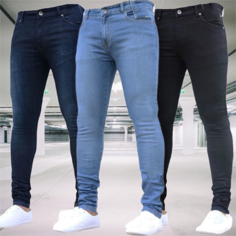 Skinny Jeans Ripped - Herenjeans Stretch Slim Fit Broek Streetwear