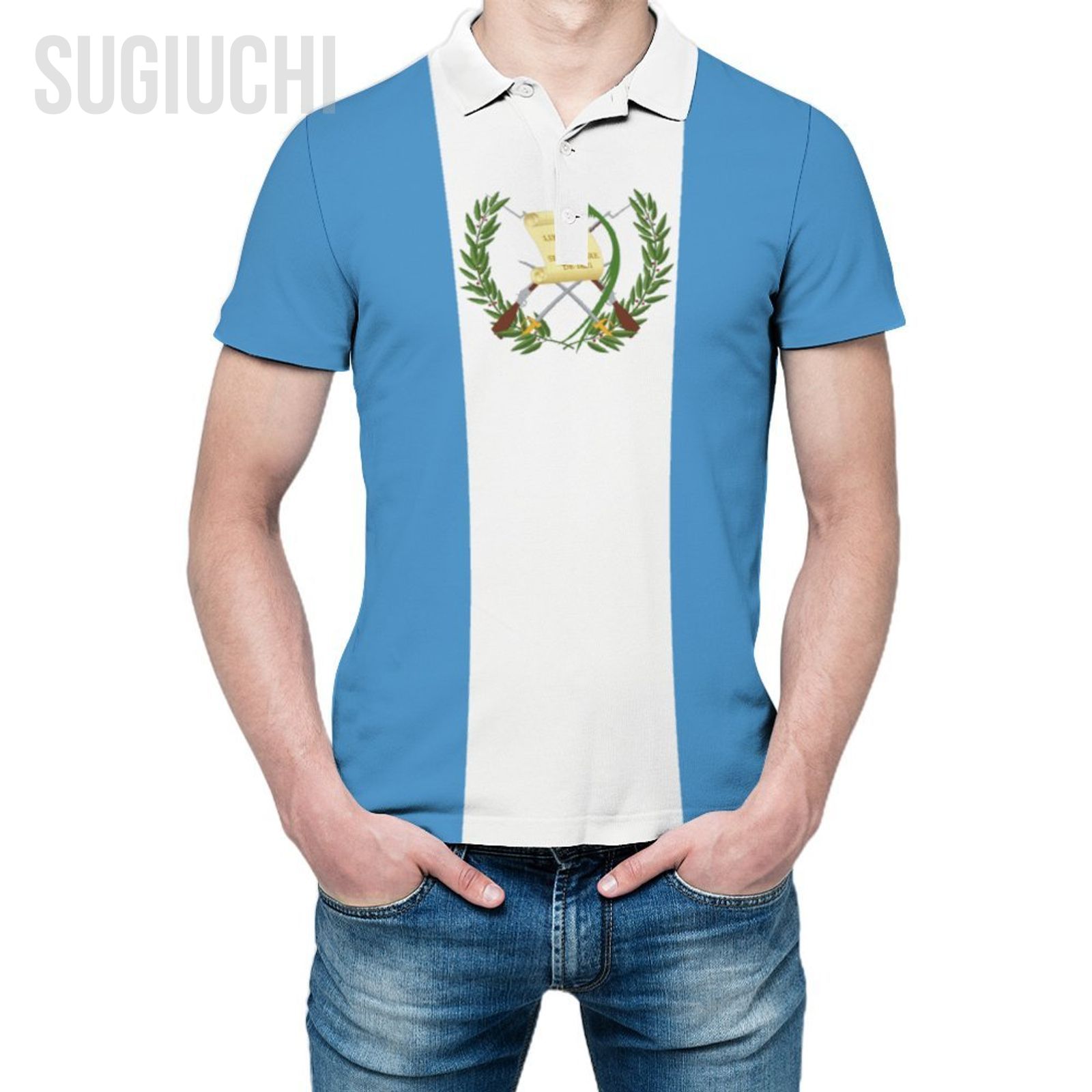 Men'S Fashion Guatemala - Unisex poloshirt Guatemala vlag 3D print