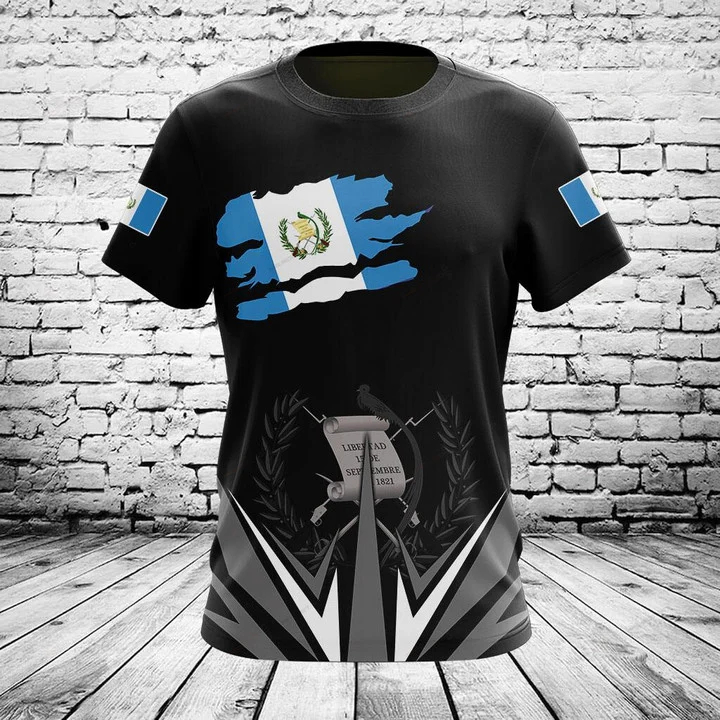 Men'S Fashion Guatemala - Aangepaste naam Zomer Casual Guatemala Vlag