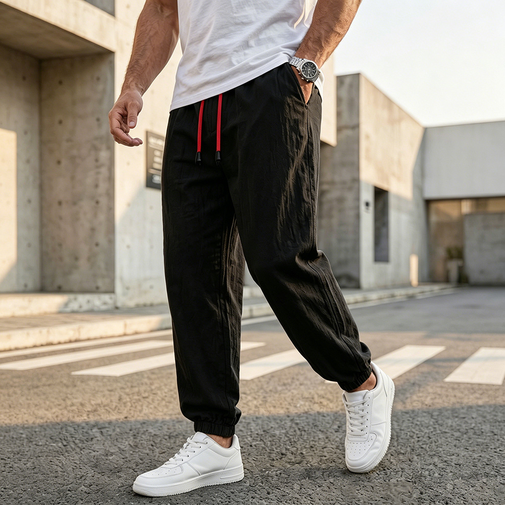 Men Fashion King - Casual harembroek voor heren, losse pasvorm,
