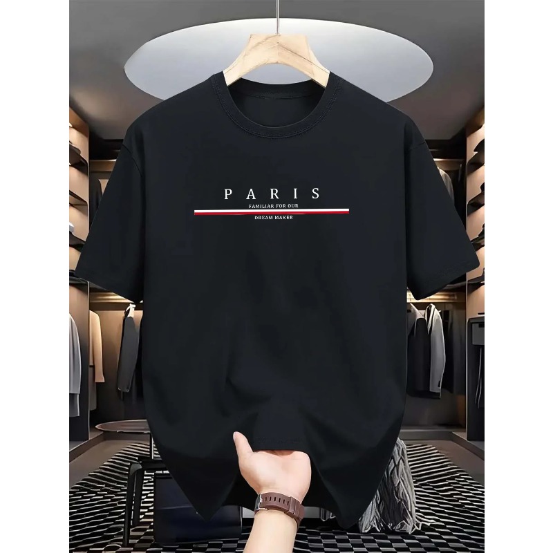 Paris Fashion Men - Heren 100% puur katoenen zomer casual