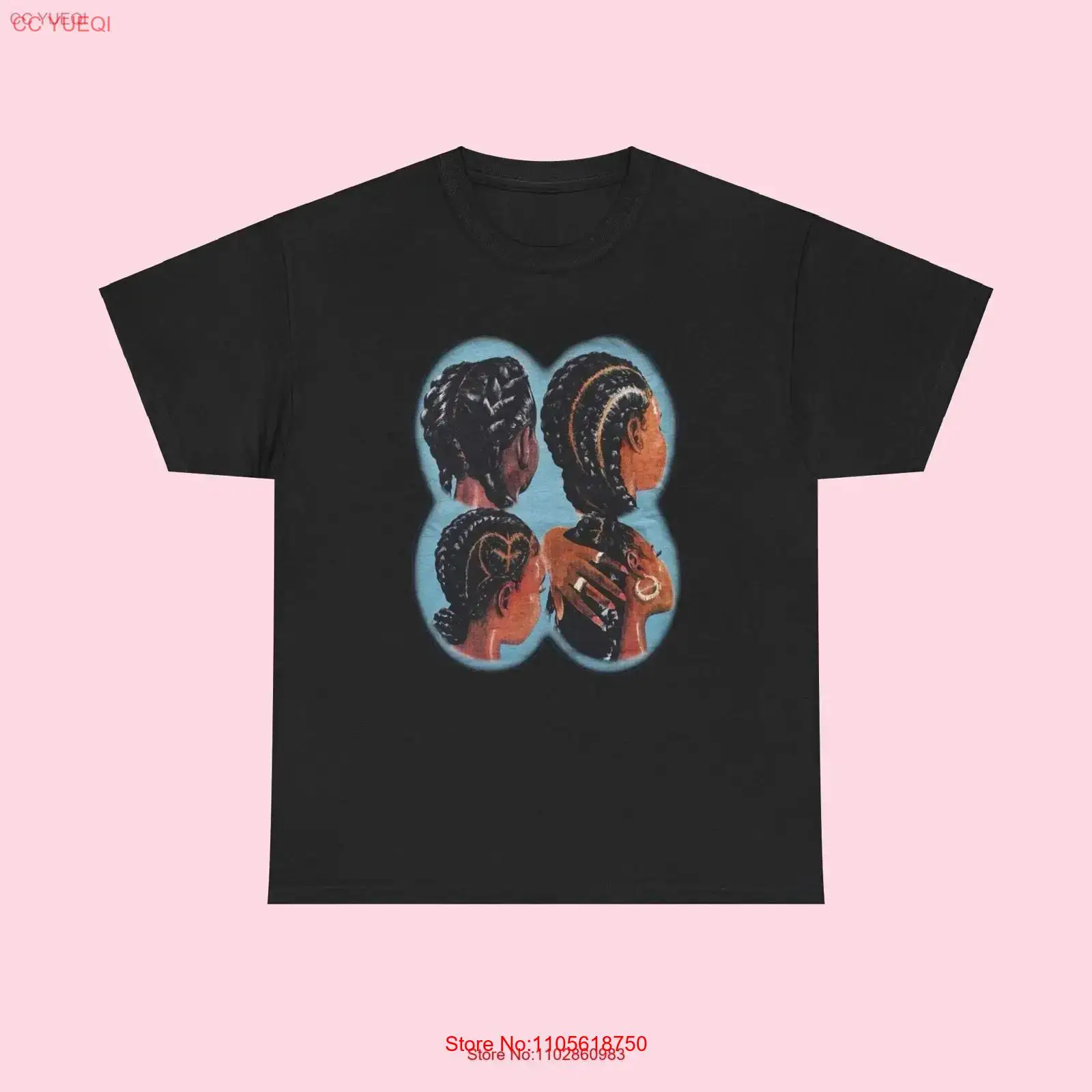 Men Fashion Pinterest - Zwart haar Cornrows T-shirt Juneteenth Dames