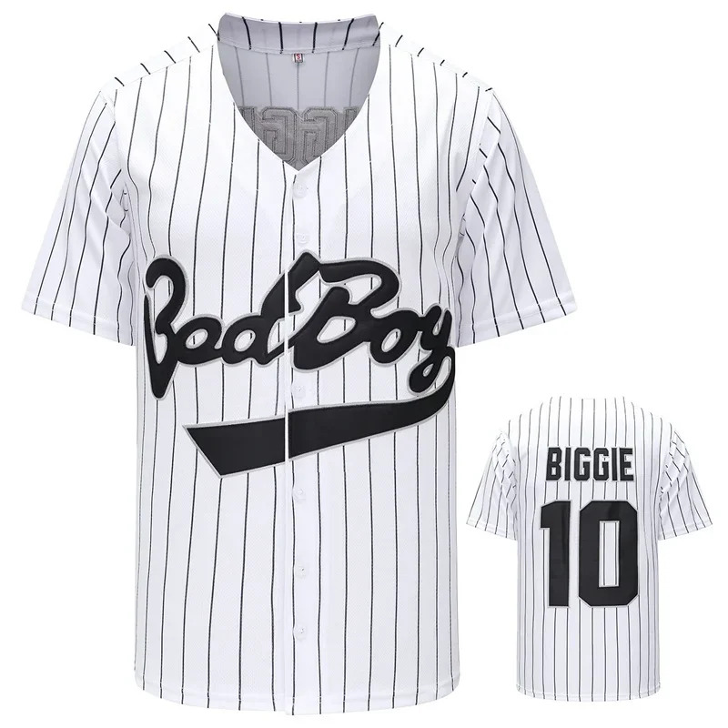 Mens Fashion Baseball Jersey - Film # 10 Bad Boy BIGGIE