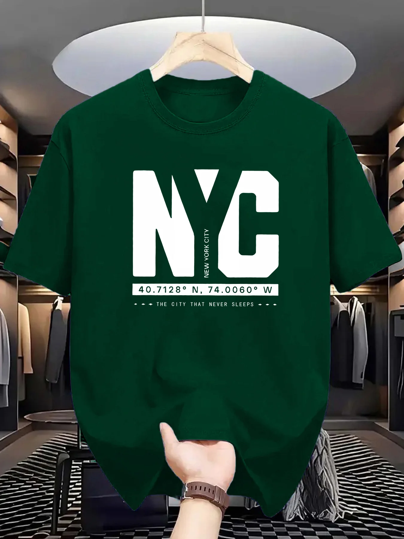York Men'S Fashion - Zomermode voor heren, casual los T-shirt