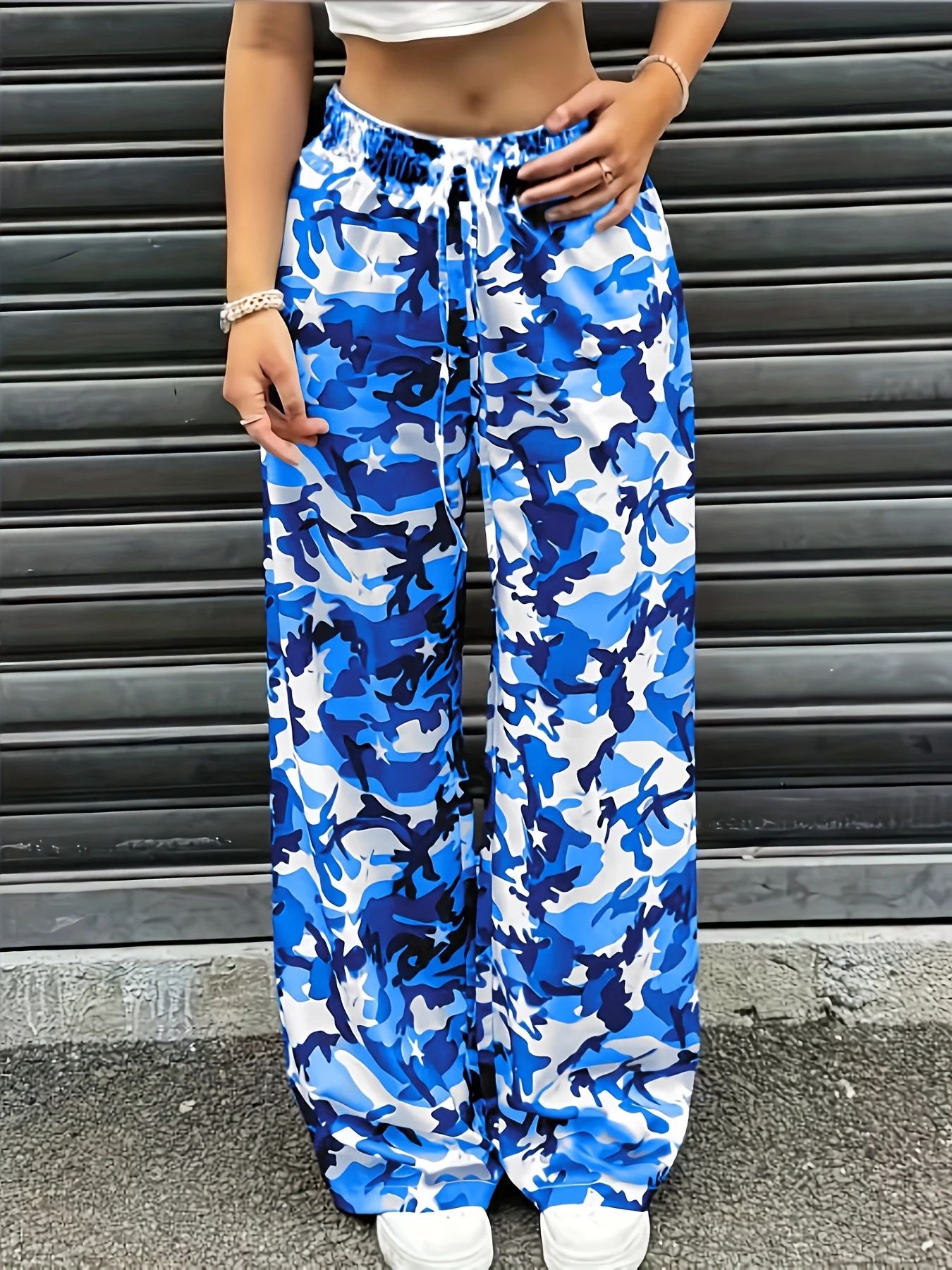 Mens Fashion Camo Pants - Hot Sale Zomer Heren Dames Blauw