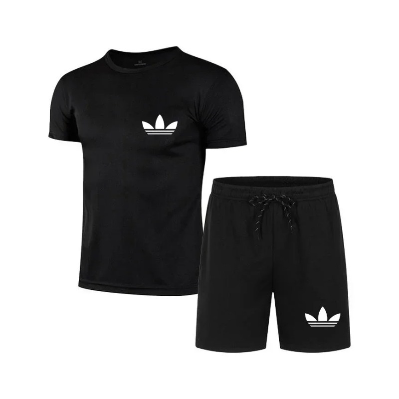 Men'S Fashion Brand - Zomer Nieuwe herenmerkset Mode Sneldrogende sportkleding