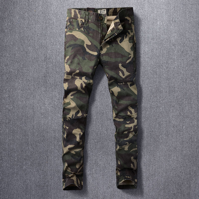 Mens Fashion Camo Pants - Designer Mode Mannen Jeans Hoge Kwaliteit