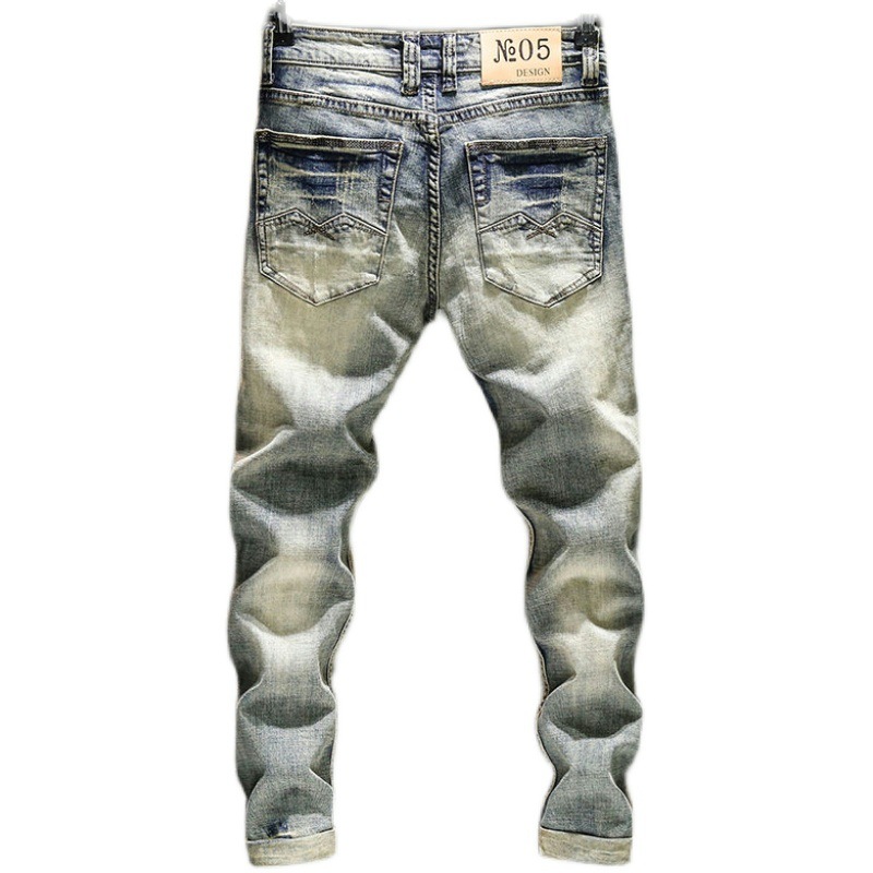 Skinny Jeans Ripped - Elastische Oude Broek Jeans 2022 Nieuwe