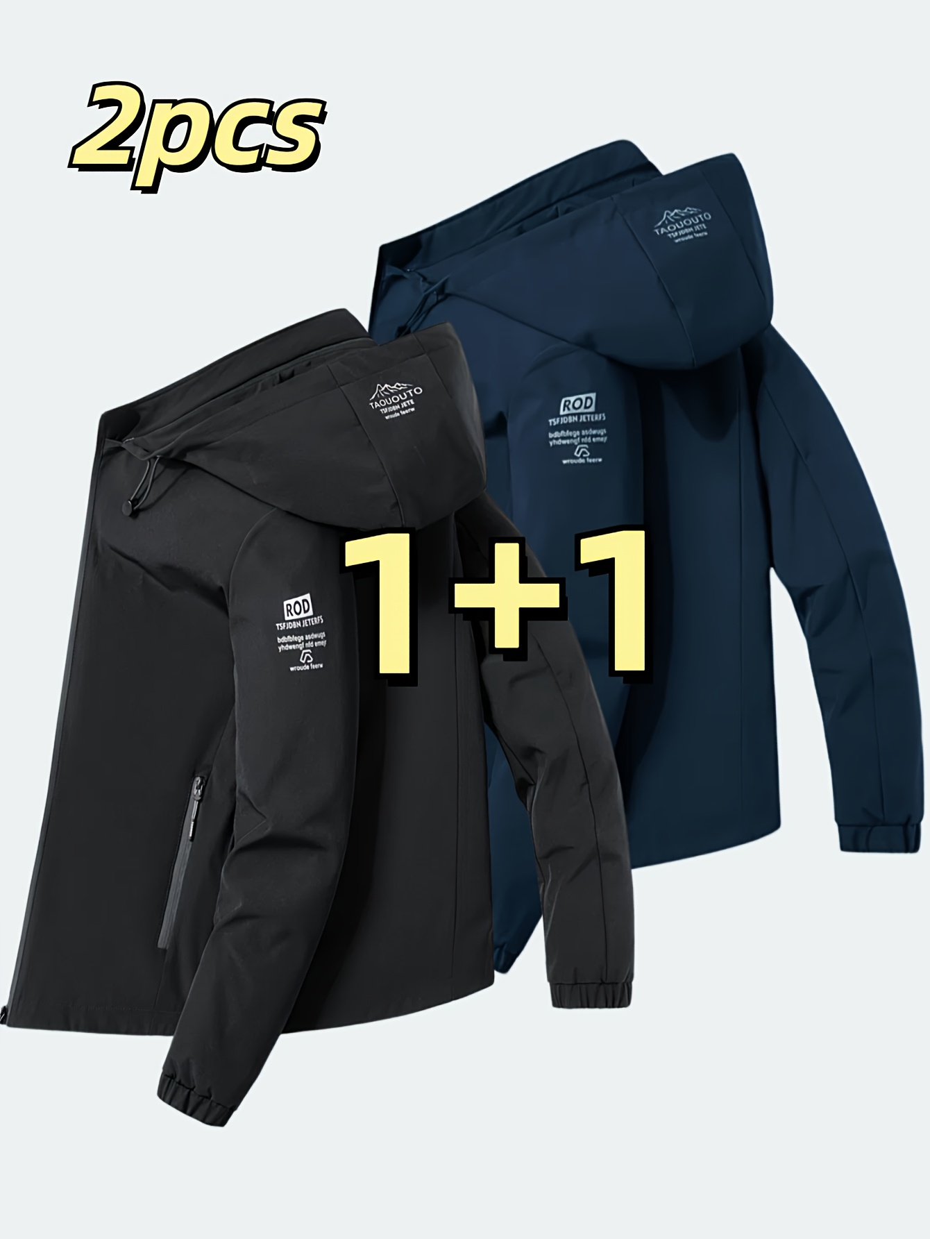 Tweedelig modieus winddicht he - Men'S Fashion Zipper Jacket recensie en prijs
