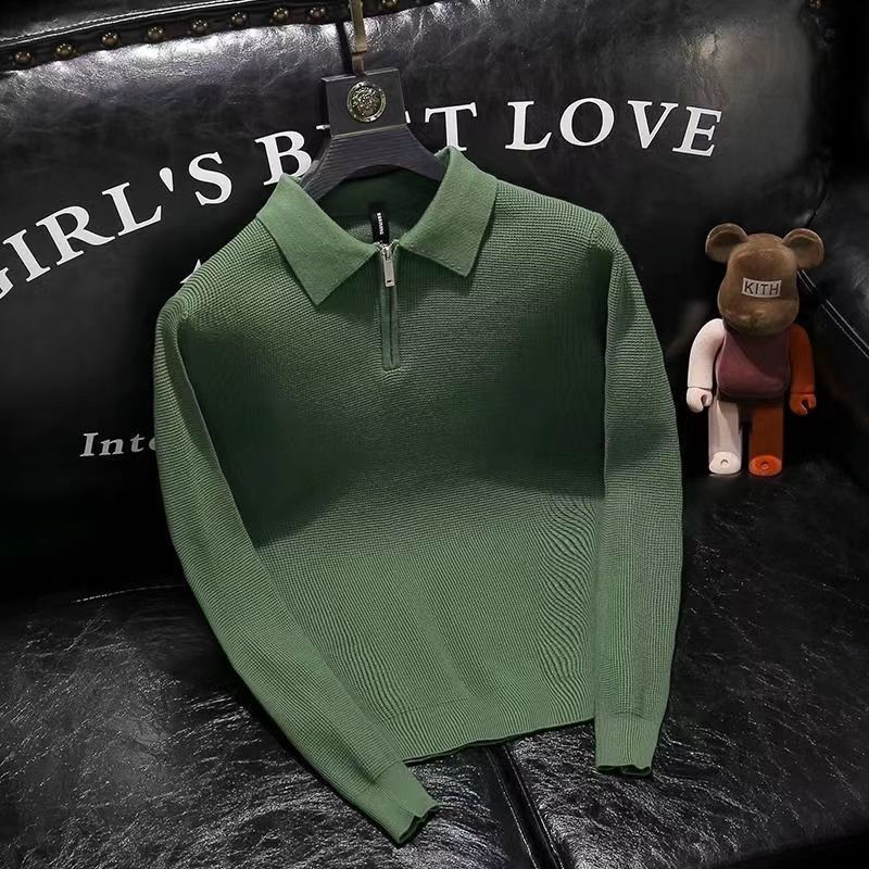 Stijlvol gebreid poloshirt voo - Men'S Fashion Zip Sweater recensie en prijs