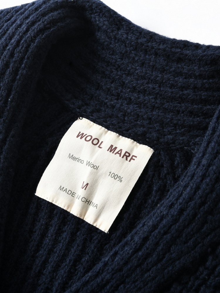Eu Vintage 100% wol grof gebre - Men'S Fashion Zip Sweater recensie en prijs