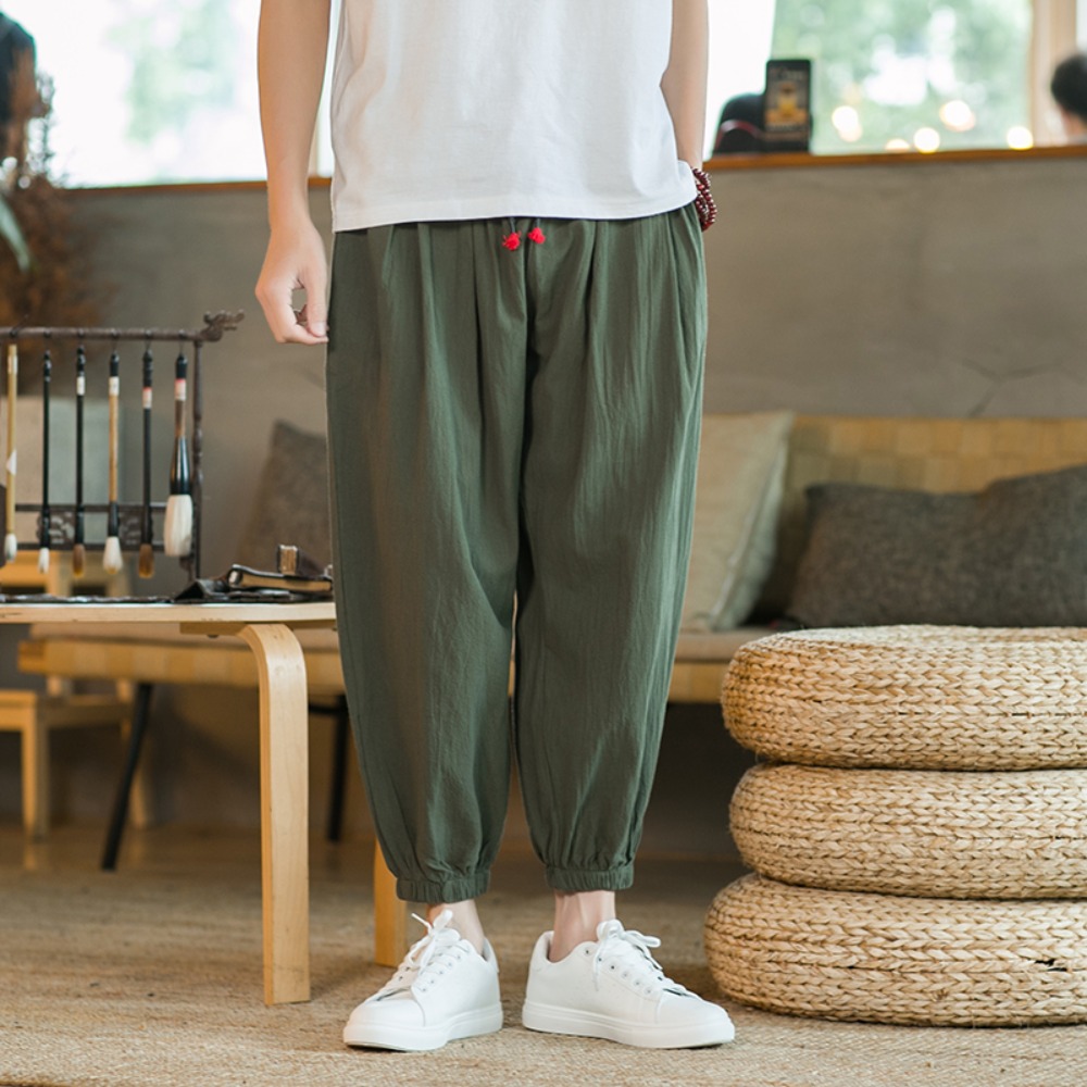 Heren katoenen en linnen harem - Chino Pants Men recensie en prijs