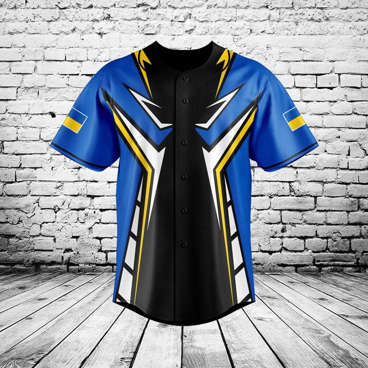 Aangepaste naam Oekraïne Shiel - Mens Fashion Baseball Jersey recensie en prijs