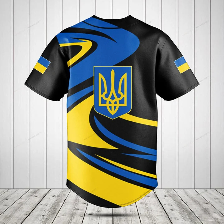 Aangepaste naam Oekraïne Shiel - Mens Fashion Baseball Jersey recensie en prijs