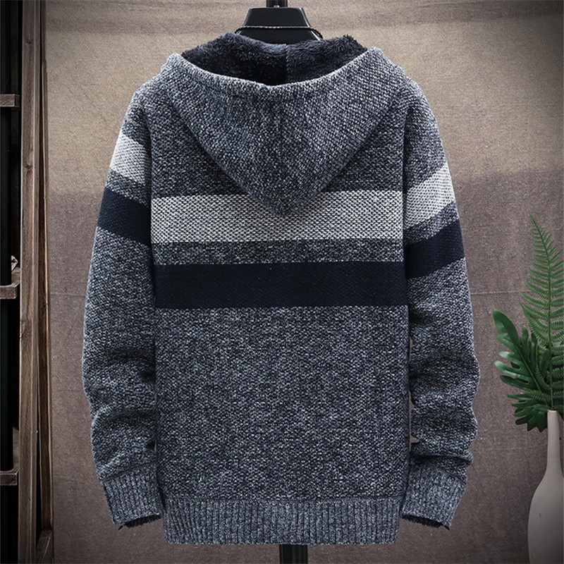 Heren gestreepte trui jas dikk - Men'S Fashion Zip Sweater recensie en prijs