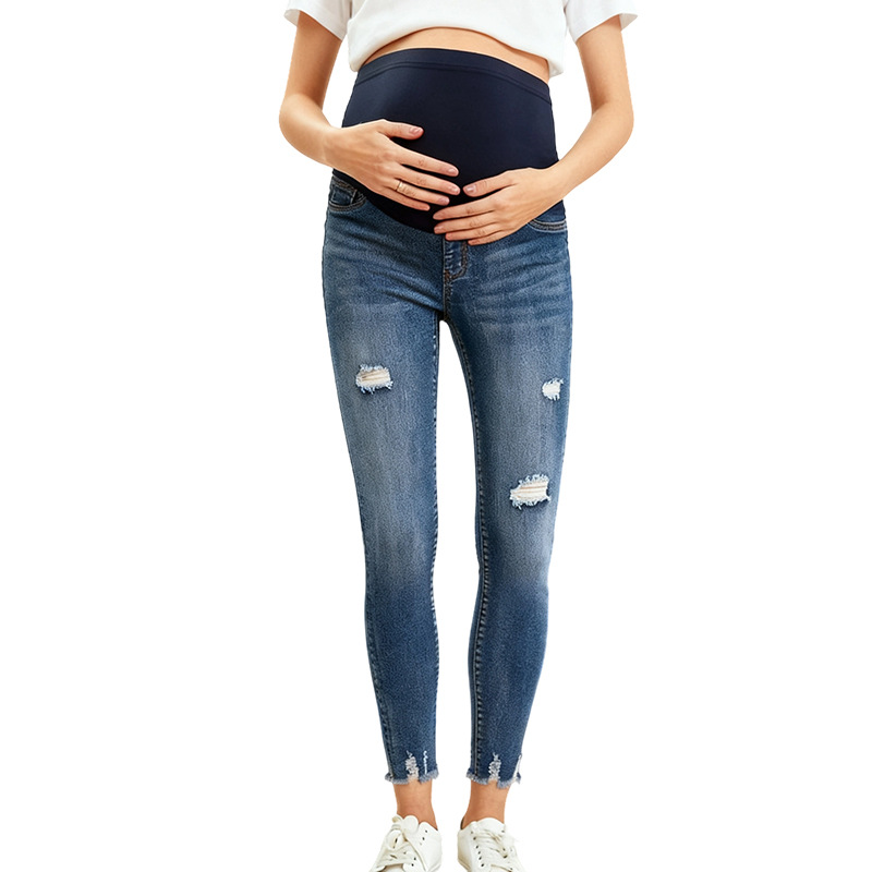 Zwangere vrouwen Casual strakk - Skinny Jeans Ripped recensie en prijs
