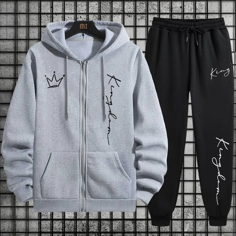 King Letter Print Hoodie en jo - Men Fashion King recensie en prijs