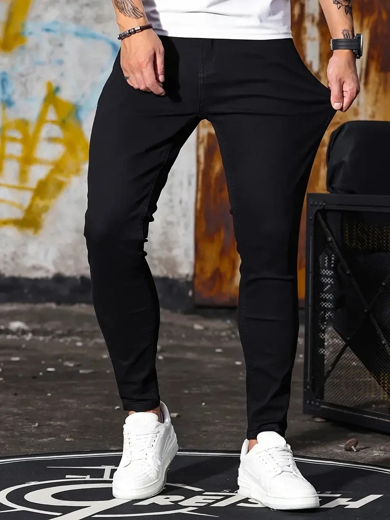 Heren Jeans Hemelsblauw Zwart  - Skinny Jeans Ripped recensie en prijs