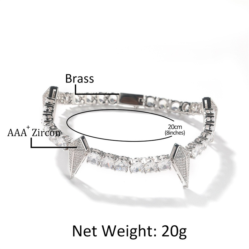 8 inch punk hiphop spiked armb - Men'S Fashion Night Out recensie en prijs