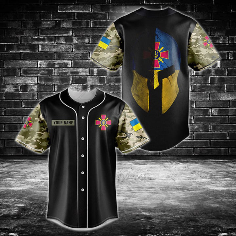 Aangepaste naam Oekraïne Shiel - Mens Fashion Baseball Jersey recensie en prijs