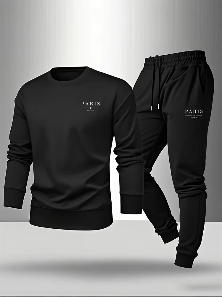 Paris Print Herenset Pullover  - Paris Fashion Men recensie en prijs