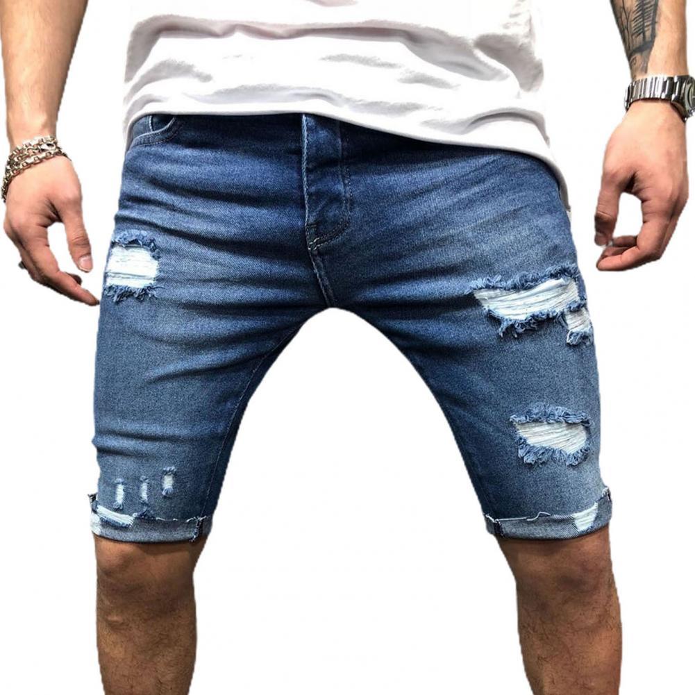 Mannen Korte Jeans Denim Strak - Skinny Jeans Ripped recensie en prijs