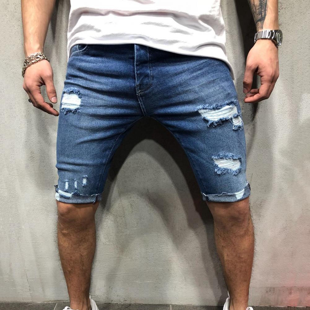 Mannen Korte Jeans Denim Strak - Skinny Jeans Ripped recensie en prijs
