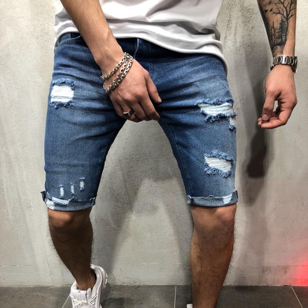 Mannen Korte Jeans Denim Strak - Skinny Jeans Ripped recensie en prijs