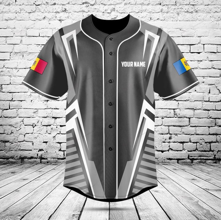 Aangepaste naam Moldavië vlag  - Mens Fashion Baseball Jersey recensie en prijs