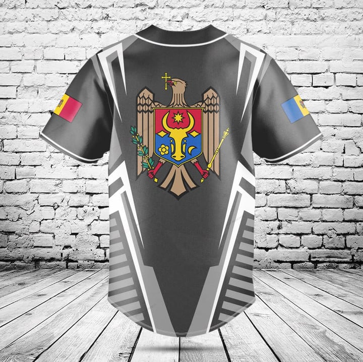 Aangepaste naam Moldavië vlag  - Mens Fashion Baseball Jersey recensie en prijs