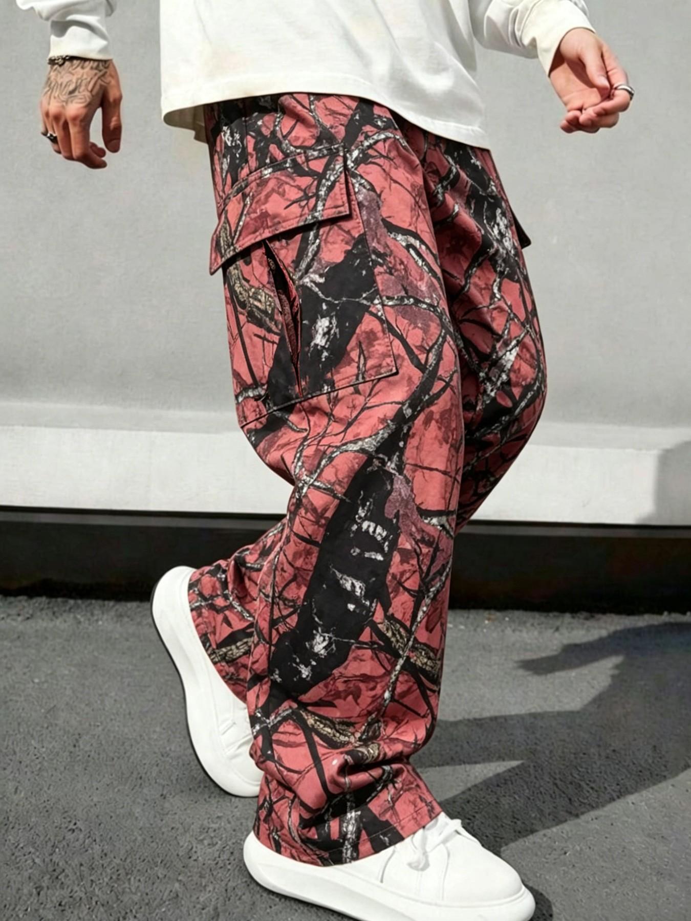 Heren Camo Straight Leg Loose  - Mens Fashion Camo Pants recensie en prijs