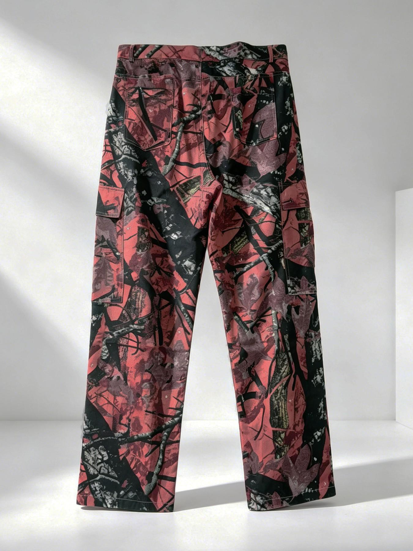Heren Camo Straight Leg Loose  - Mens Fashion Camo Pants recensie en prijs