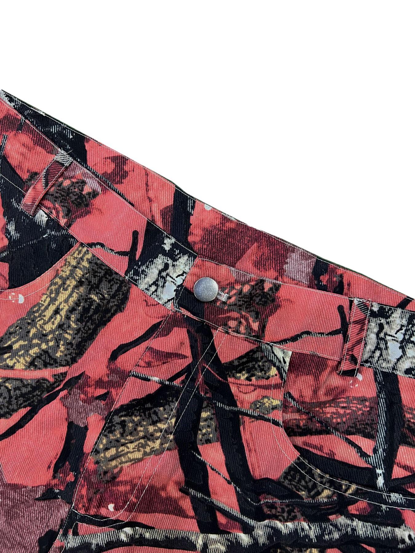 Heren Camo Straight Leg Loose  - Mens Fashion Camo Pants recensie en prijs