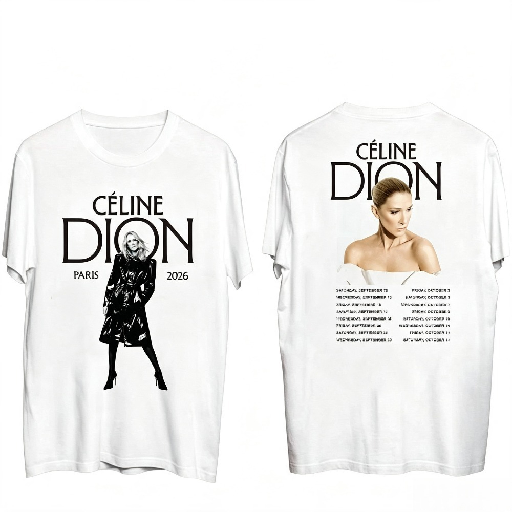 Celine Dion Paris 2026 Tour T- - Paris Fashion Men recensie en prijs