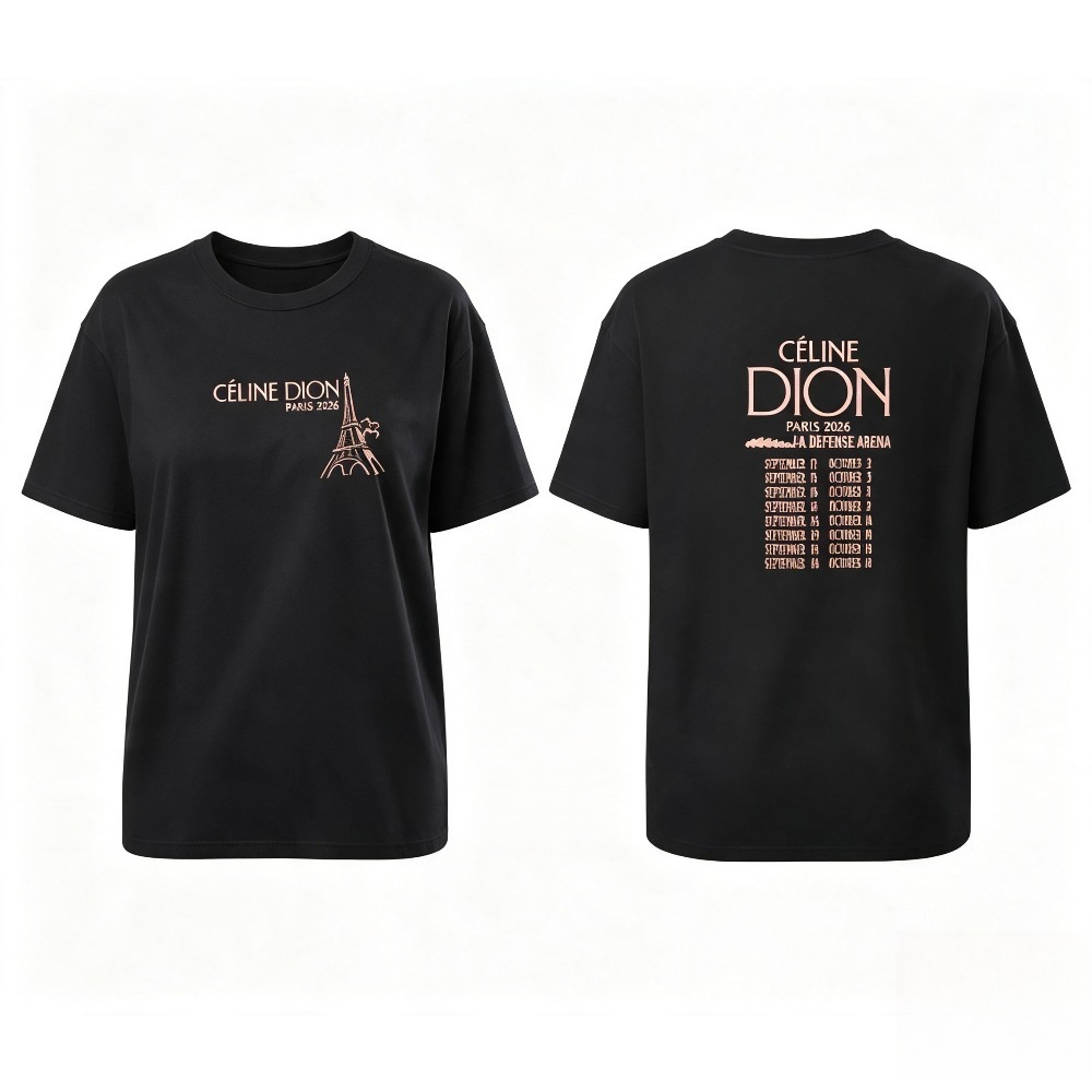 Celine Dion Paris 2026 Tour T- - Paris Fashion Men recensie en prijs