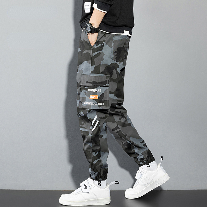 Oranje Cargo Broek Mannen Hiph - Mens Fashion Camo Pants recensie en prijs