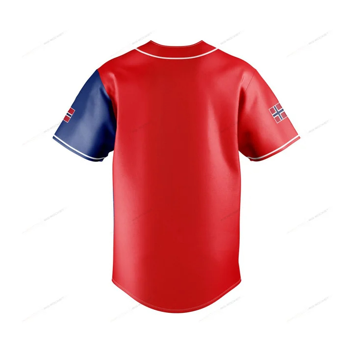 Aangepaste naam Noorwegen kaar - Mens Fashion Baseball Jersey recensie en prijs