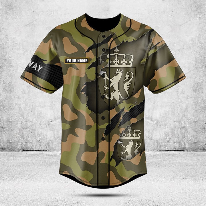 Aangepaste naam Noorwegen kaar - Mens Fashion Baseball Jersey recensie en prijs