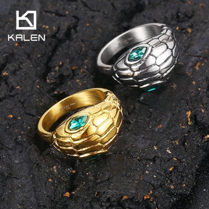 KALEN Rvs Emerald Eyes Chunky  - Men'S Fashion Lk recensie en prijs