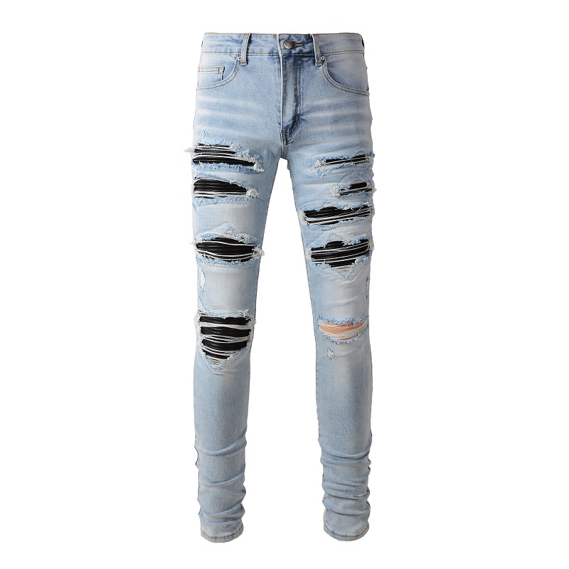 Heren Zwart Geplooide Patch Bi - Skinny Jeans Ripped recensie en prijs